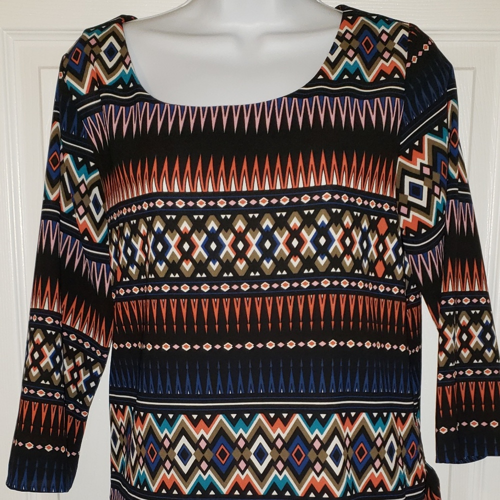 19 Cooper Aztec Print Top Size M - NWOT